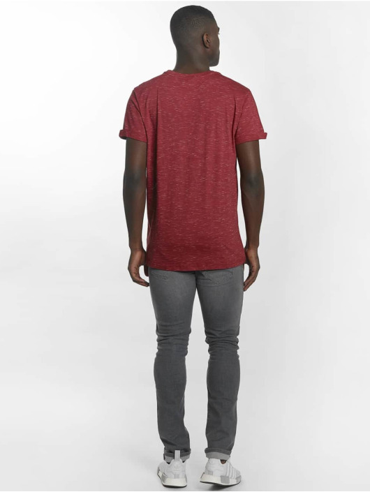 Urban Classics T-skjorter Space Dye Turnup red