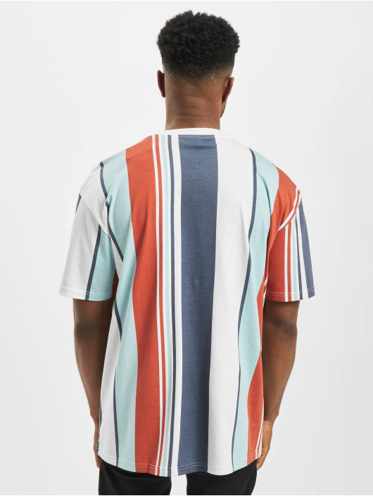 Urban Classics T-skjorter Heavy Oversized Big All Over Print Stripe red