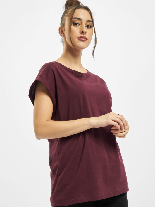 Urban Classics T-skjorter Ladies Extended Shoulder red