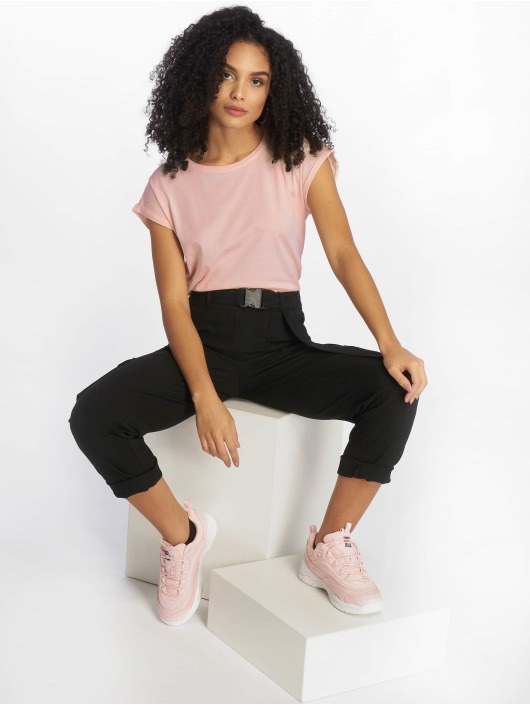 Urban Classics T-skjorter Extended Shoulder rosa