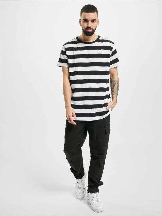 Urban Classics T-skjorter Block Stripe svart