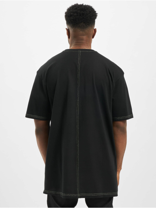 Urban Classics T-skjorter Heavy Oversized Contrast Stitch svart
