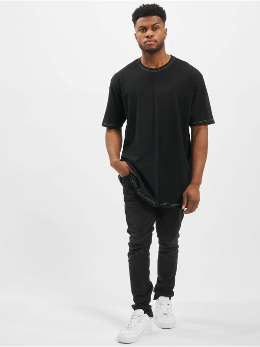 Urban Classics T-skjorter Heavy Oversized Contrast Stitch svart