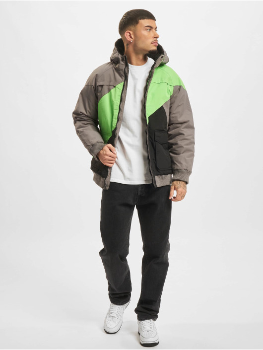 Urban Classics Talvitakit Zip Zag Fastlane harmaa