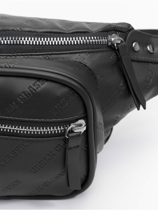 Urban Classics tas Imitation Leather Shoulder zwart