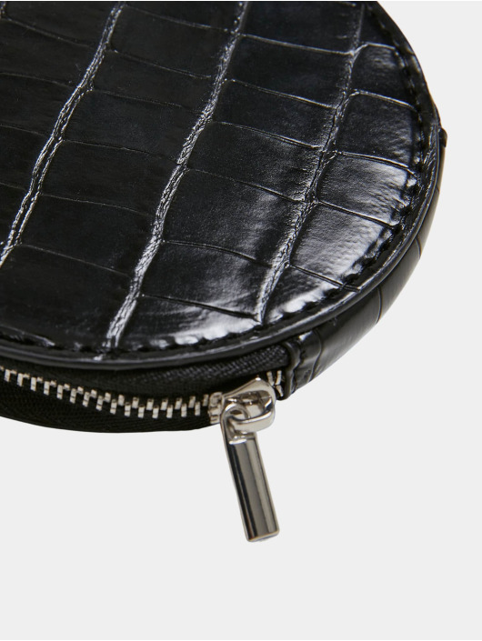 Urban Classics Tasche Croco Synthetic Leather Double Beltbag schwarz