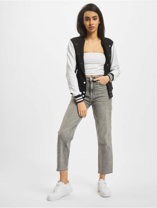 Urban Classics Teddy Ladies 2-Tone College Sweatjacket noir