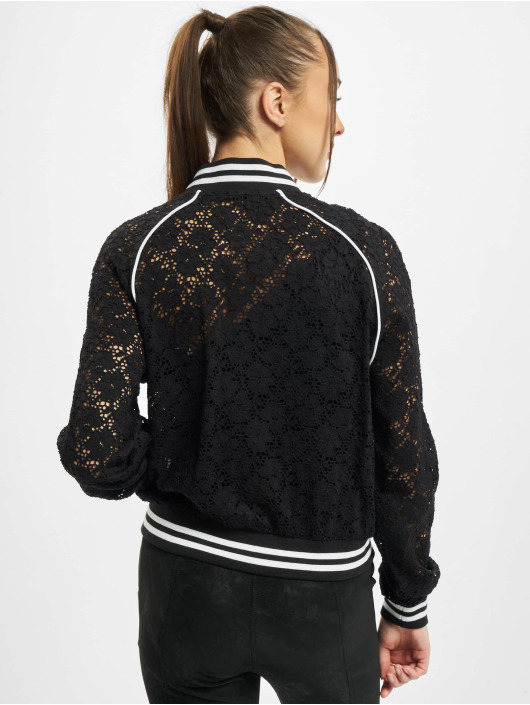 Urban Classics Teddy Ladies Lace College noir