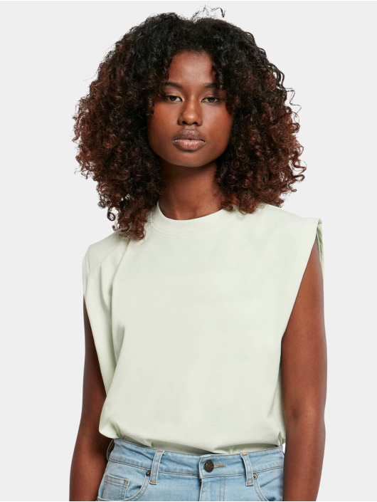Urban Classics Top Ladies Organic Heavy Padded Shoulder khaki
