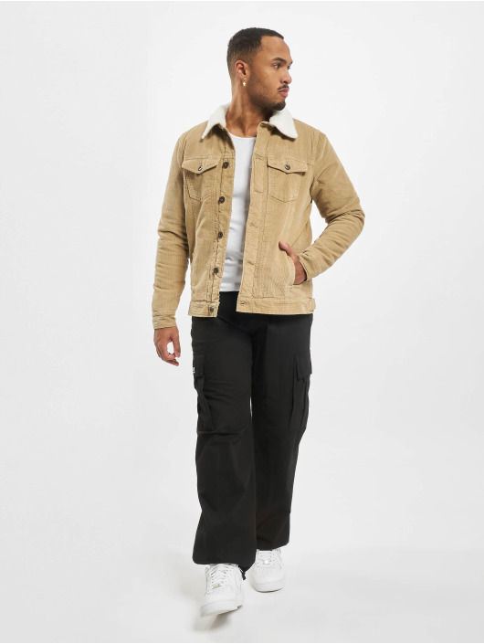 Urban Classics Transitional Jackets Sherpa Corduroy beige