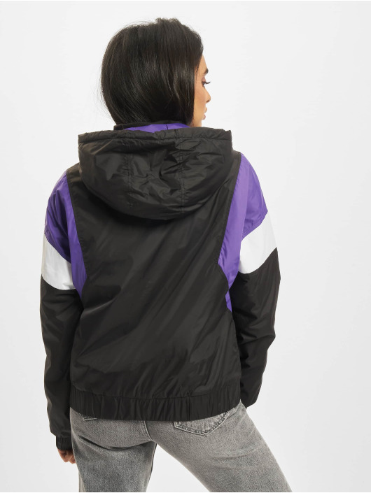 Urban Classics Transitional Jackets Ladies 3-Tone Padded Pull Over svart