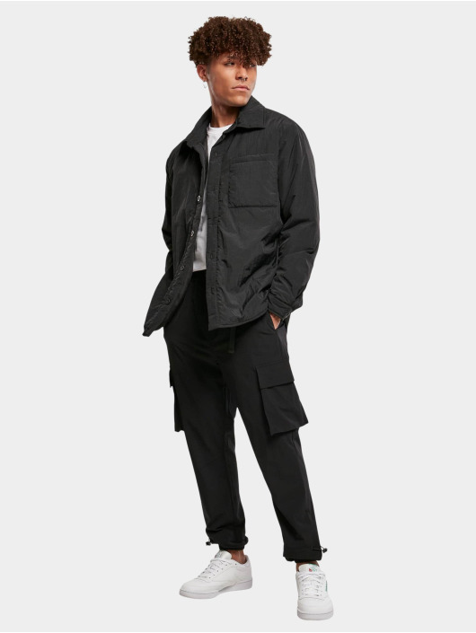 Urban Classics Transitional Jackets Padded Nylon Shirt svart