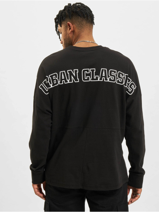 Urban Classics Tričká dlhý rukáv Oversize Cut On Sleeve Logo èierna