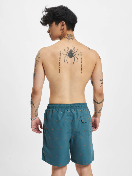Urban Classics Uimashortsit Embroidery turkoosi