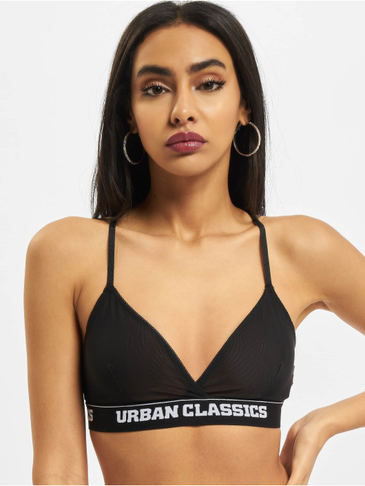 Urban Classics Underwear Triangle Tech Mesh Logo svart