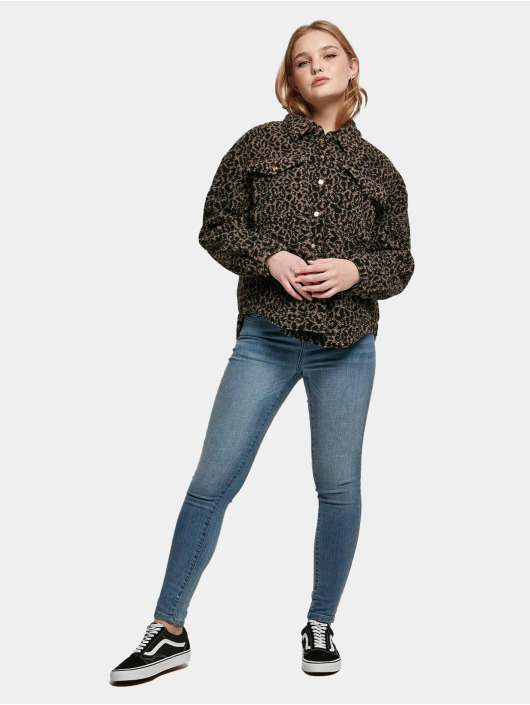 Urban Classics Välikausitakit Ladies Aop Sherpa Over kirjava