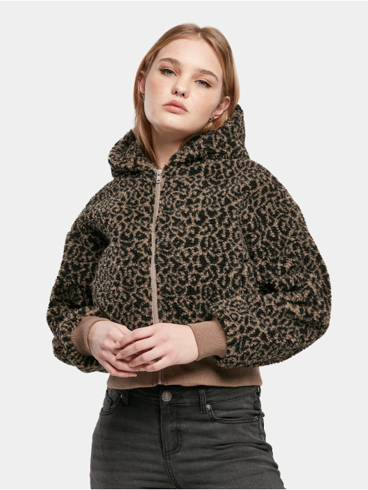 Urban Classics Välikausitakit Ladies Short Oversized Aop Sherpa kirjava