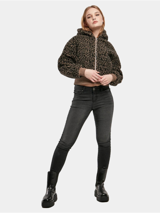 Urban Classics Välikausitakit Ladies Short Oversized Aop Sherpa kirjava