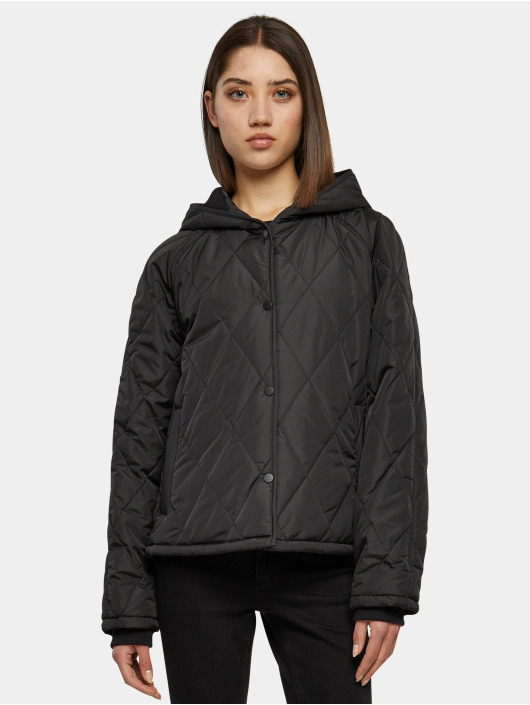 Urban Classics Välikausitakit Oversized Diamond Quilted musta