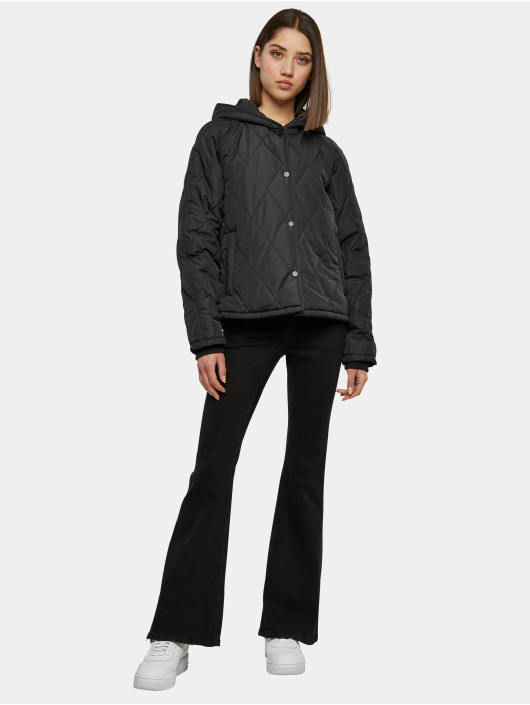 Urban Classics Välikausitakit Oversized Diamond Quilted musta