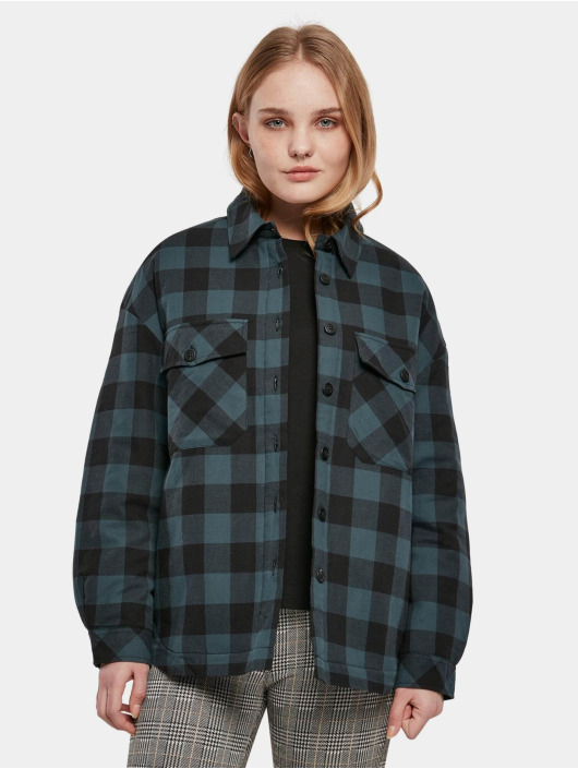 Urban Classics Välikausitakit Ladies Flanell Padded sininen