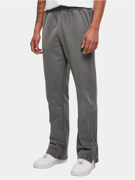 Urban Classics Verryttelyhousut Heavy Terry Garment Dye Slit musta