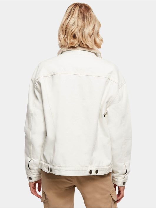 Urban Classics Veste Jean Ladies Oversized Sherpa beige