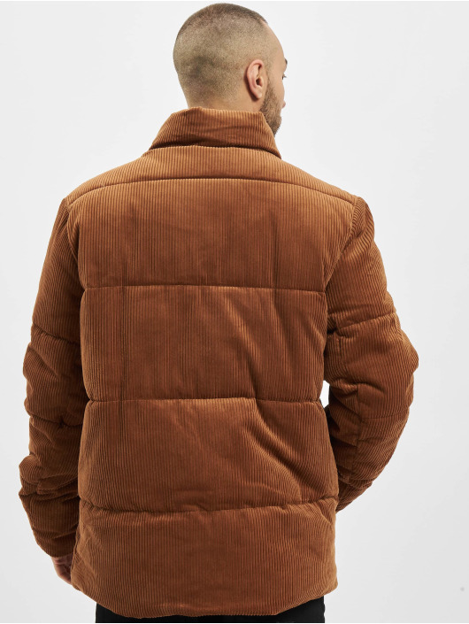 Urban Classics Veste matelassée Boxy Corduroy brun