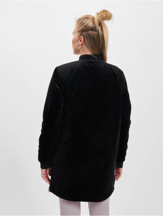Urban Classics Veste mi-saison légère Ladies Long Velvet noir