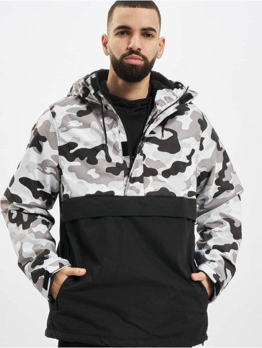 Urban Classics Veste mi-saison légère Camo Mix Pull Over noir