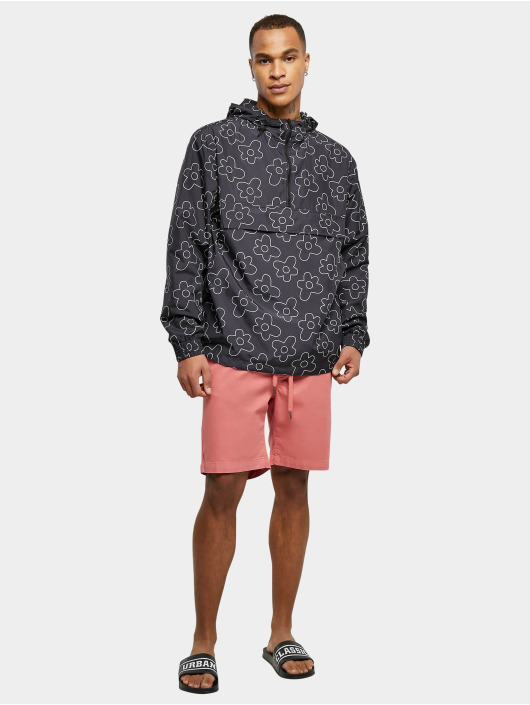 Urban Classics Veste mi-saison légère Flower Aop Pull Over noir