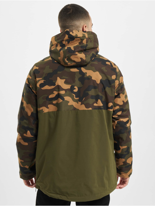 Urban Classics Veste mi-saison légère Camo Mix Pull Over olive