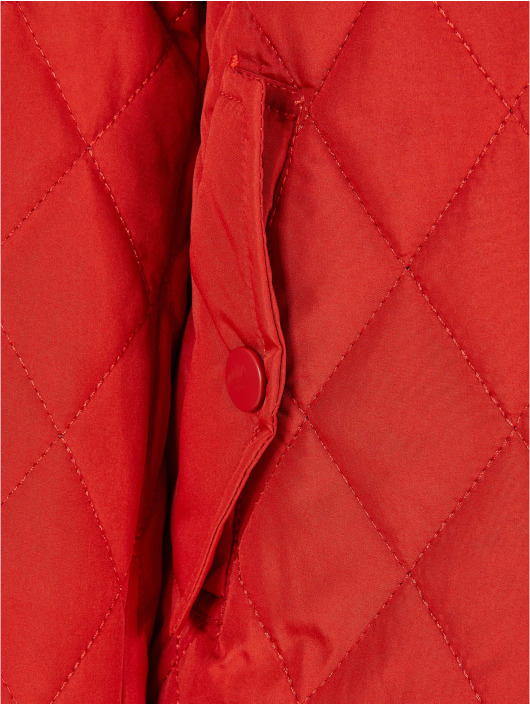 Urban Classics Veste mi-saison légère Girls Diamond Quilt Nylon rouge
