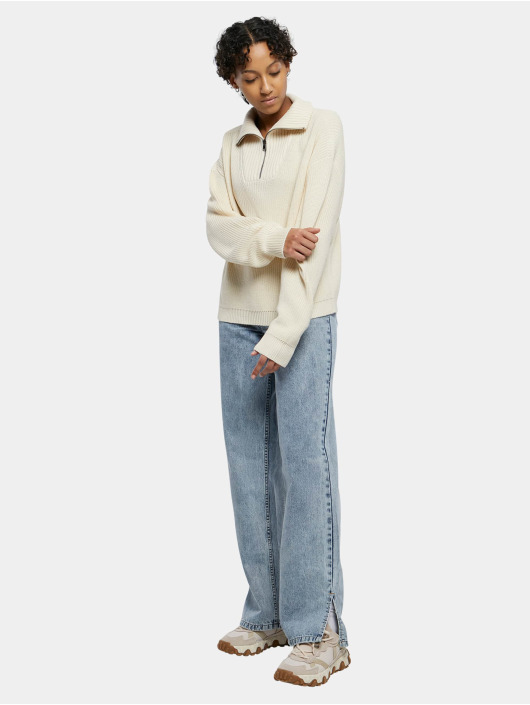 Urban Classics Vetoketjuhupparit Oversized Knit Troyer beige
