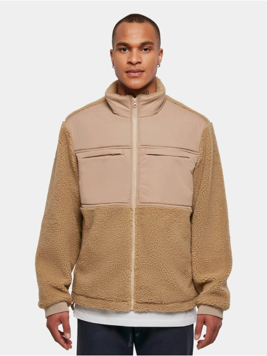 Urban Classics Winter Jacket Patched Sherpa beige
