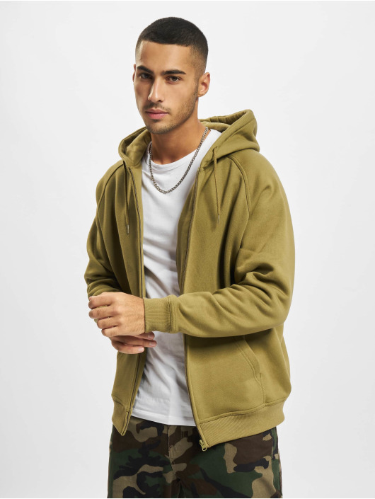 Urban Classics Herren Zip Hoodie Zip in olive