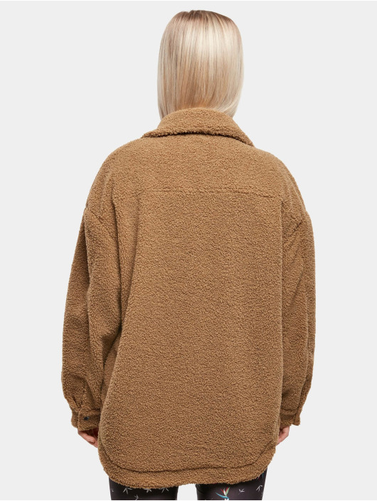 Urban Classics Zomerjas Ladies Sherpa bruin