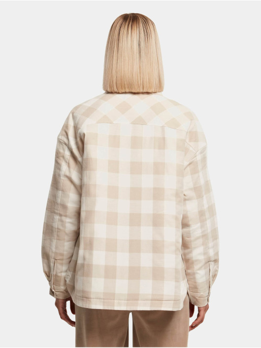 Urban Classics Zomerjas Ladies Flanell Padded wit