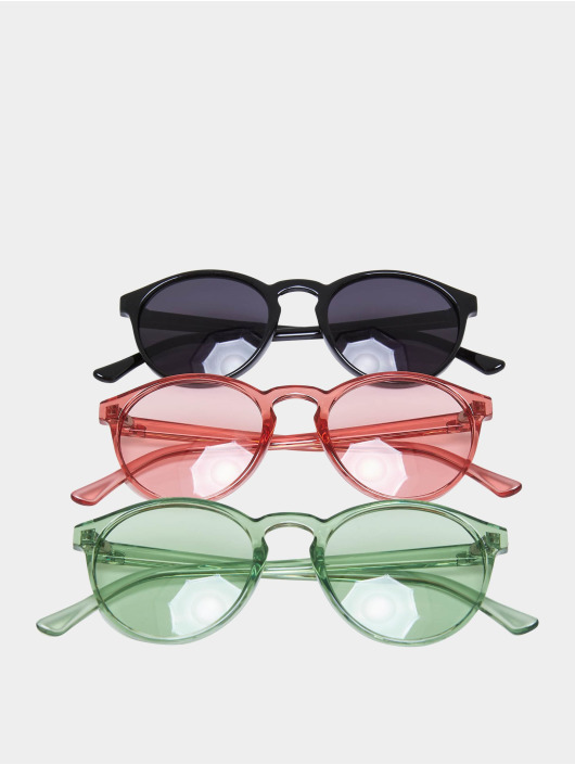 Urban Classics Zonnebril Sunglasses Cypress 3-Pack zwart