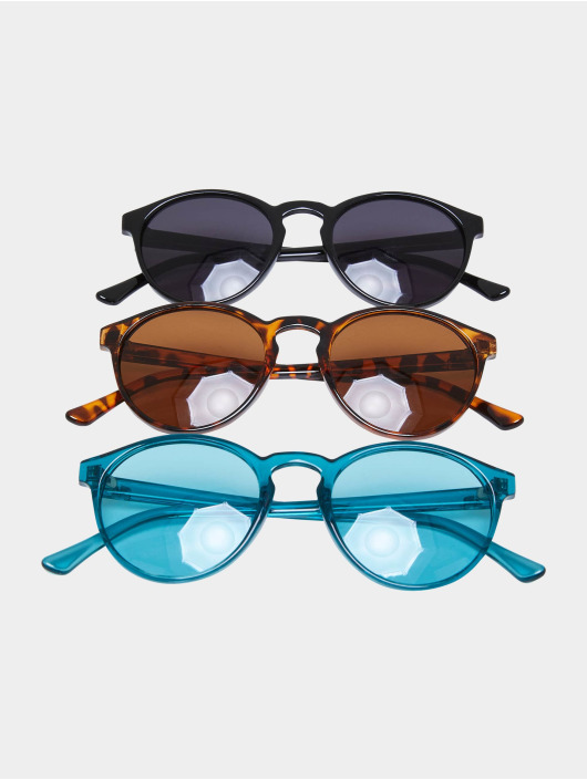 Urban Classics Zonnebril Sunglasses Cypress 3-Pack zwart