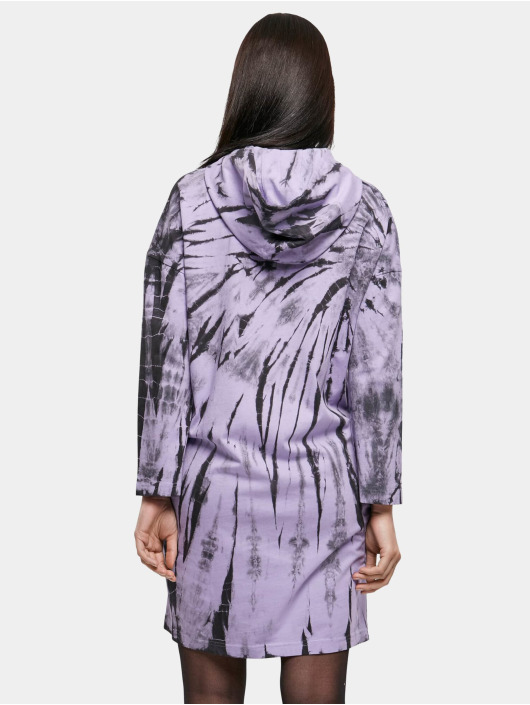 Urban Classics Šaty Ladies Oversized Tie Dye èierna