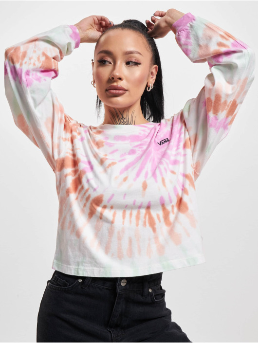 Vans Damen Longsleeve Gecko Resort Wash in weiß