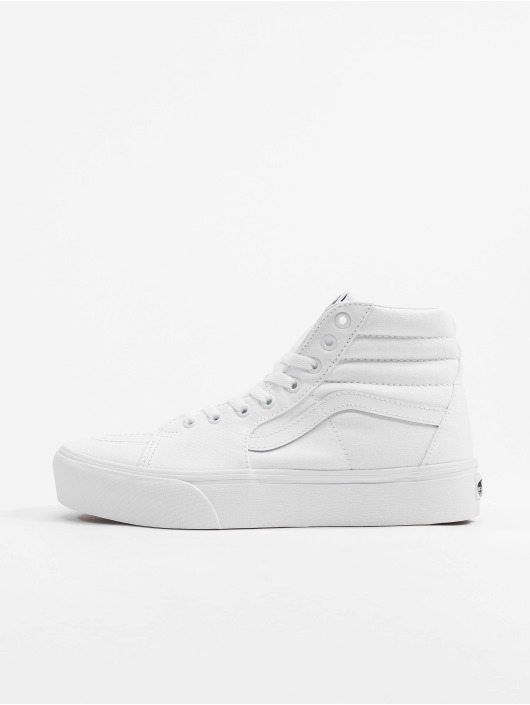 white high cut vans