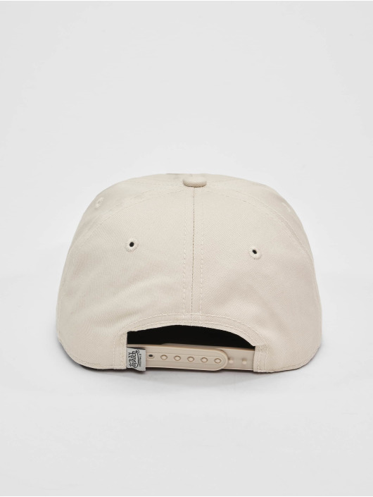 Von Dutch Snapback Caps Unstructed Utica Cot Twill béžový