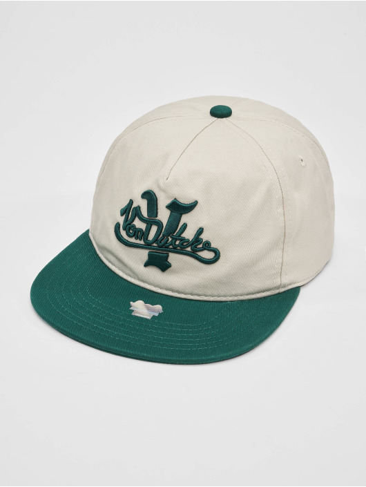 Von Dutch Snapback Caps Unstructured Utica Cot Twill béžový