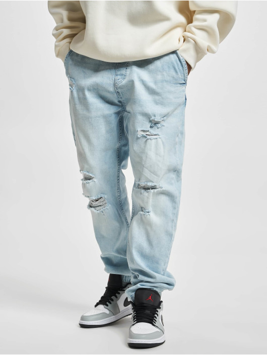 VSCT Clubwear Antifit jeans Noah Cuffed Laces Ultimate Destr blå