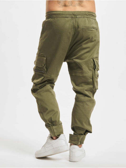 VSCT Clubwear Cargo pants Nolan Cuffed Laces Velcro khaki