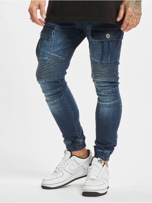 VSCT Clubwear Cargo pants Keanu Biker modrý