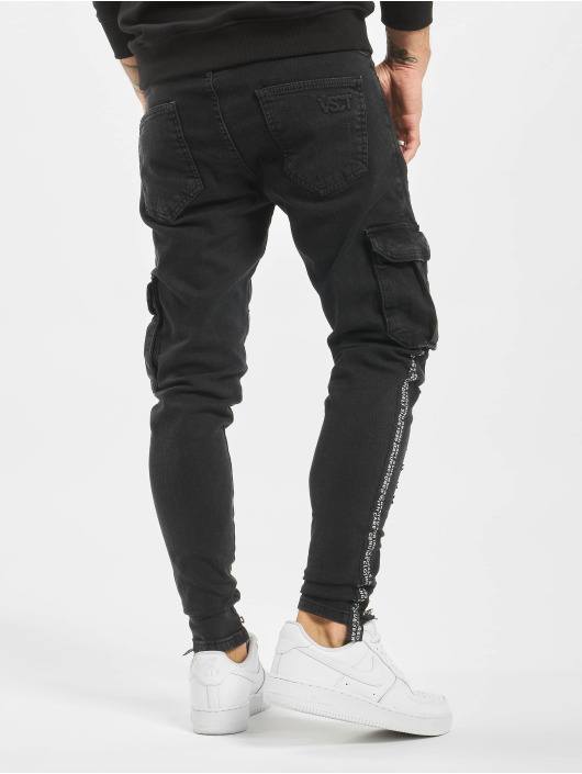 VSCT Clubwear Chino bukser Keanu Cargo svart