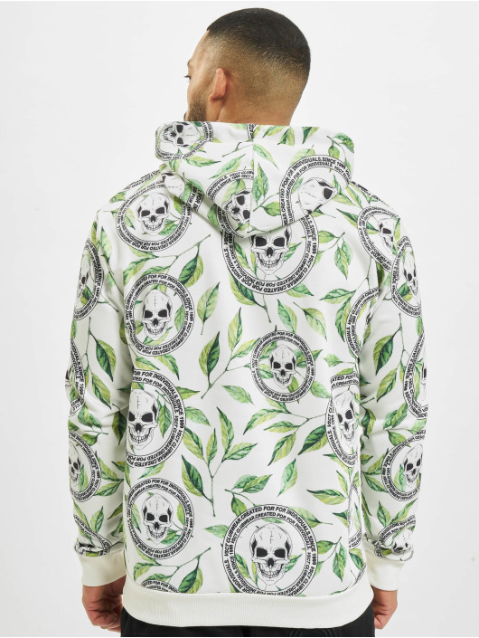 VSCT Clubwear Hoody Skull X Leaf weiß